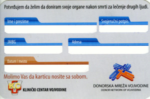 donorska kartica